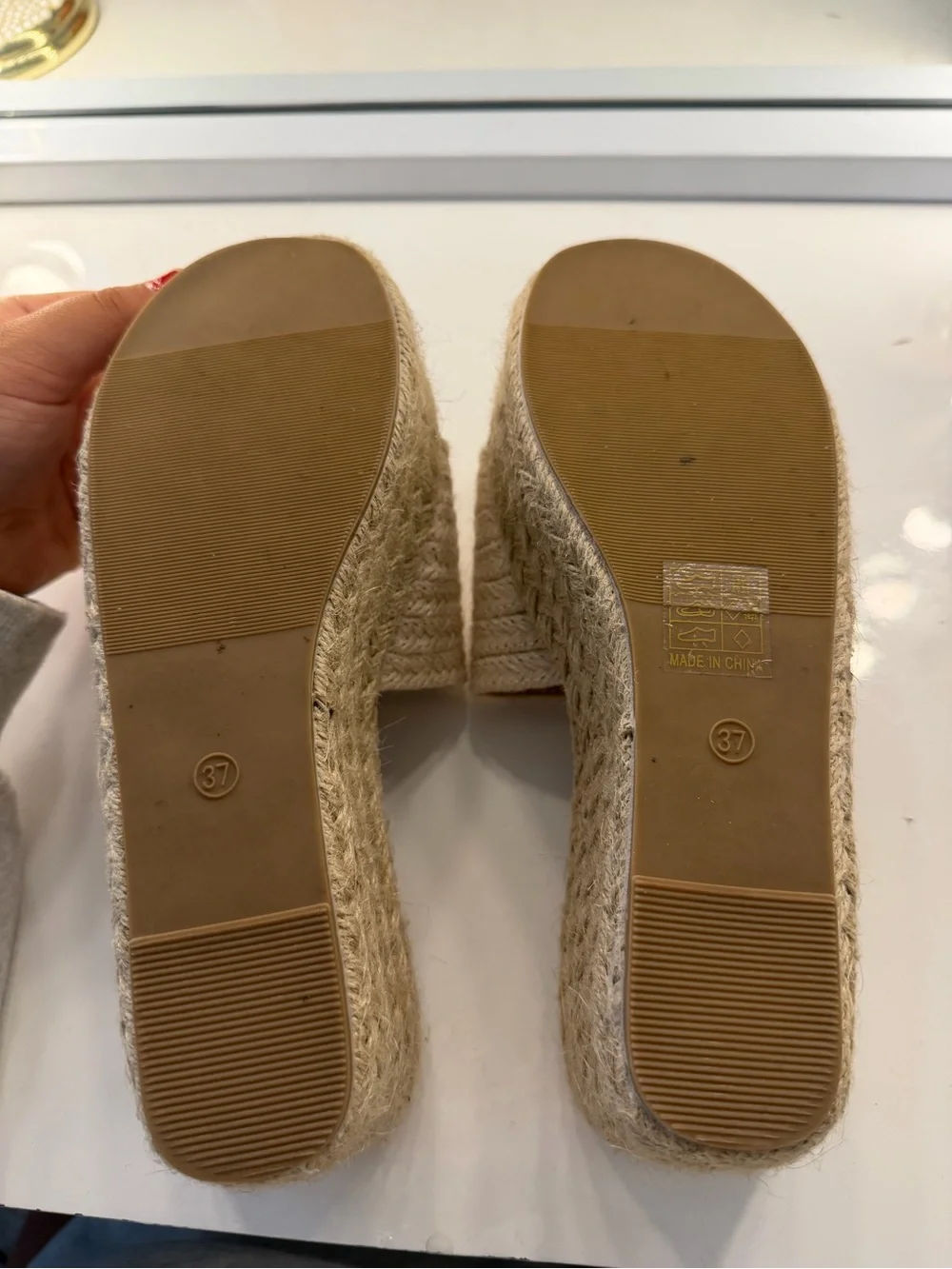 Platform Sandals in Beige - Women's Summer sandals